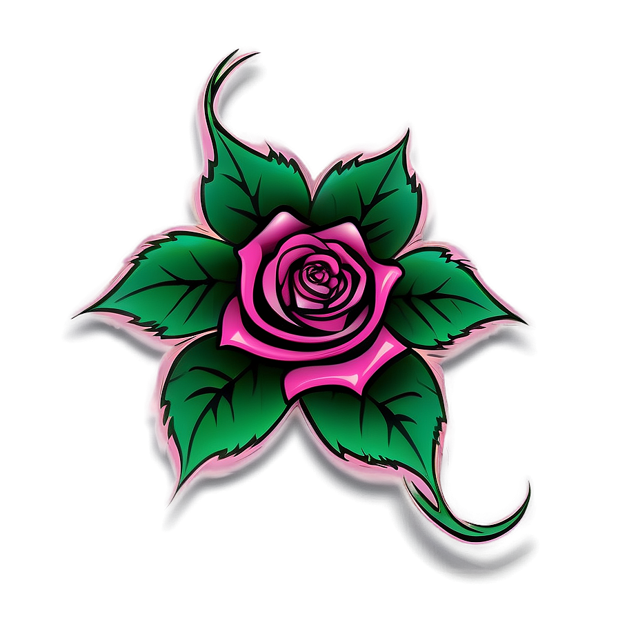 Tribal Rose Tattoo Outline Png Cwb