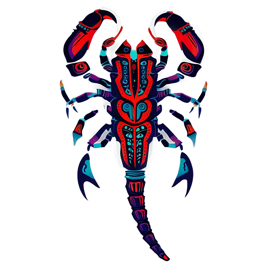 Tribal Scorpion Tattoo Design Png Kqg