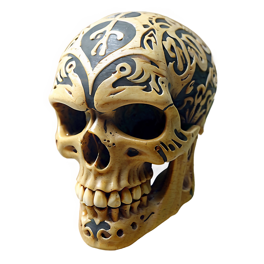 Tribal Skull Tattoo Png A