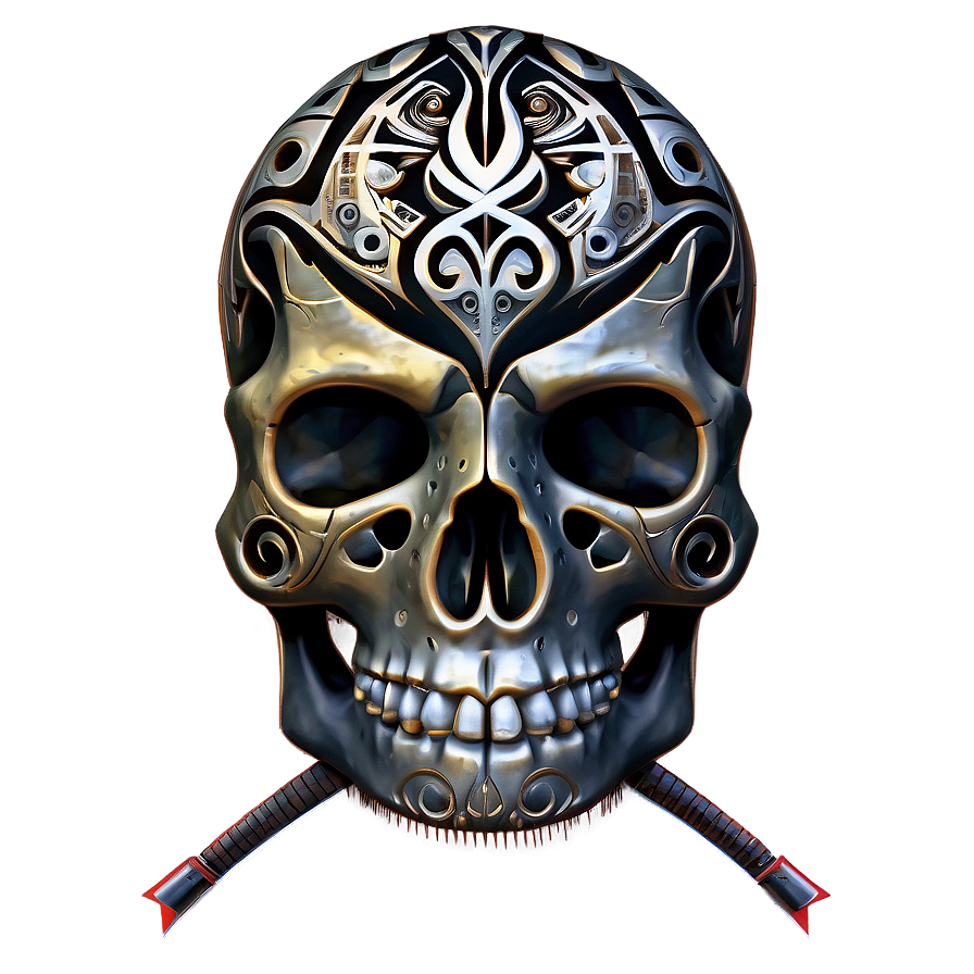 Tribal Skull Tattoo Png B