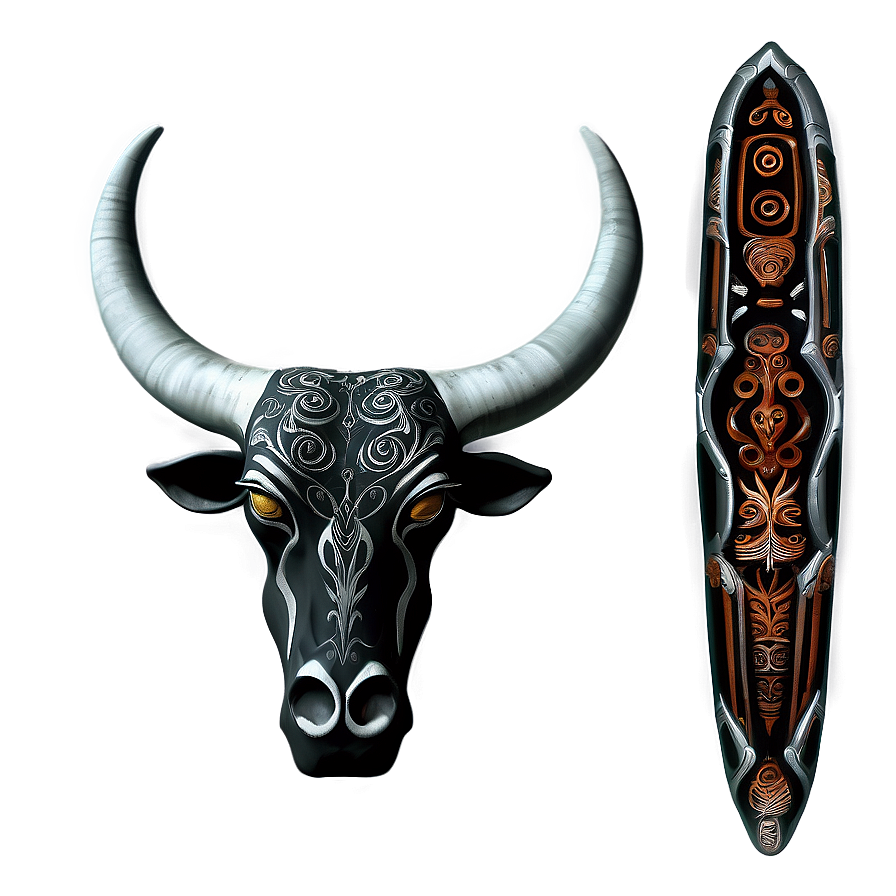 Tribal Taurus Tattoo Png 23