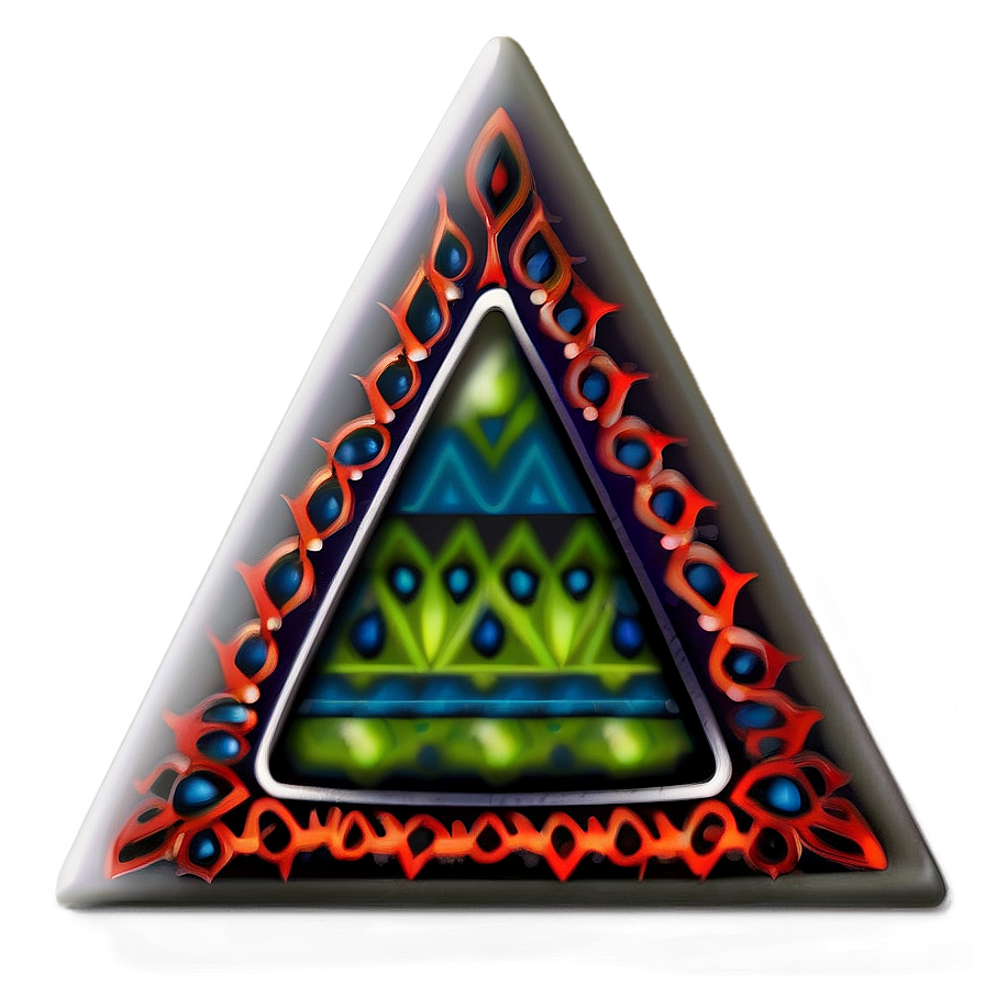 Tribal Triangle Tattoo Png Fde