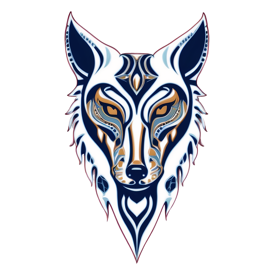 Tribal Wolf Head Design Png Wef