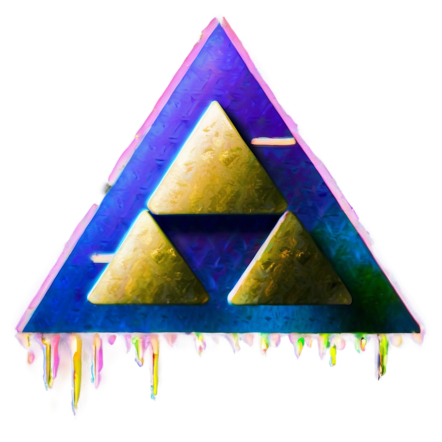 Triforce Glitch Art Png Vib6