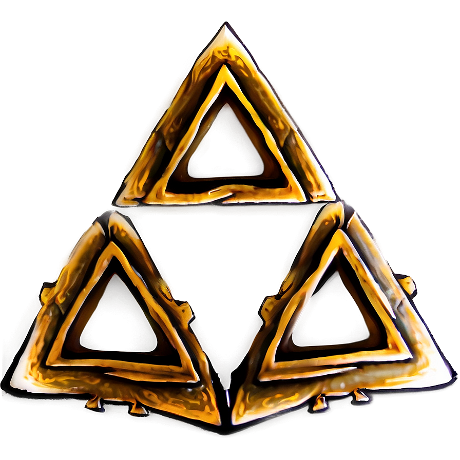 Triforce Symbol PNG iie PNG image with a transparent background, free high-resolution download
