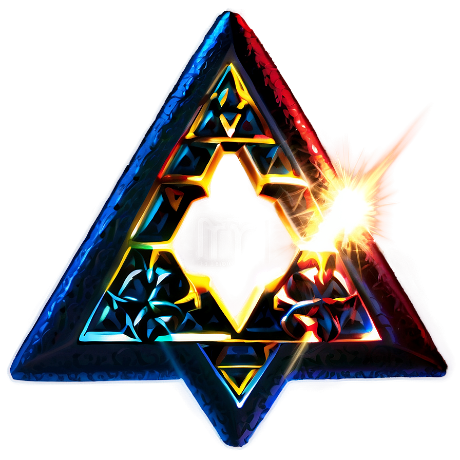 Triforce With Light Effects Png 05242024