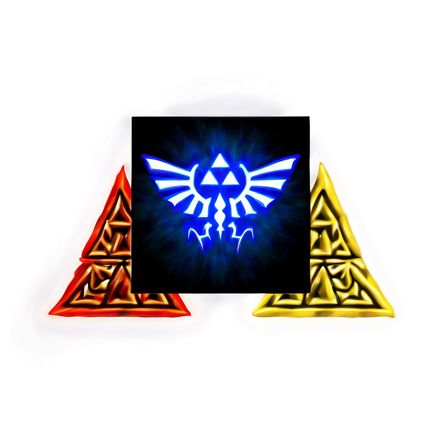 Triforce With Light Effects Png 73