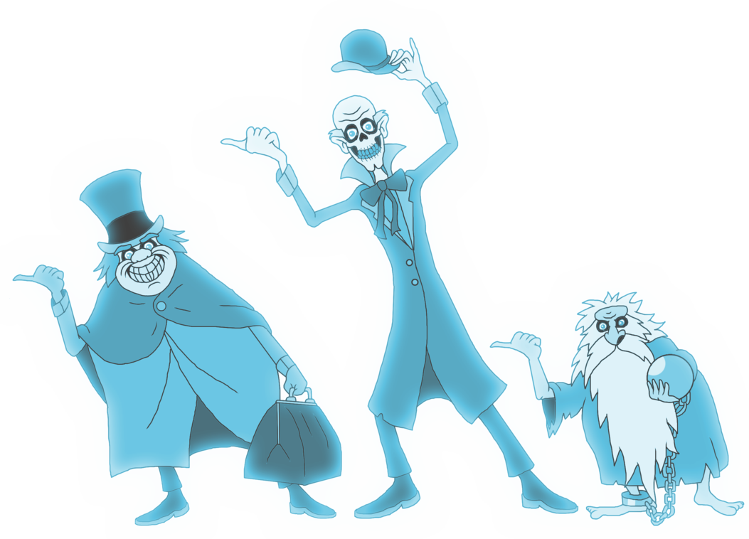 Haunted Clipart Disney House - Haunted Mansion Hitchhiking Ghosts, HD Png Download PNG image with a transparent background, free high-resolution download
