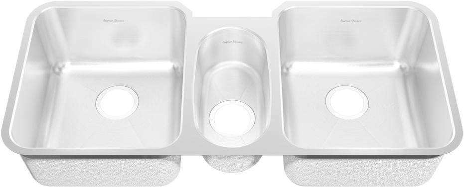 Prevoir Stainless Steel Undermount 41 Inch By 18 3/4 - 3 Bowl Kitchen Sink, HD Png Download PNG with transparent background