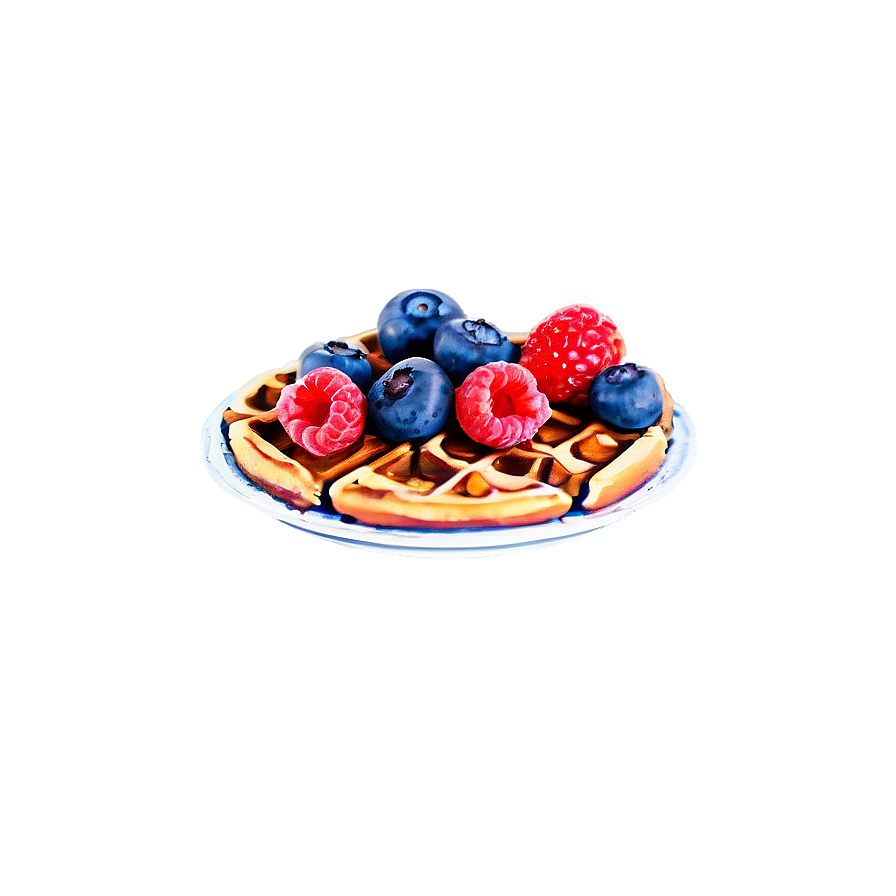 Triple Berry Waffle Png Vyt61