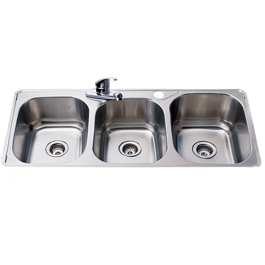 Triple Bowl Kitchen Sink Png Mrn