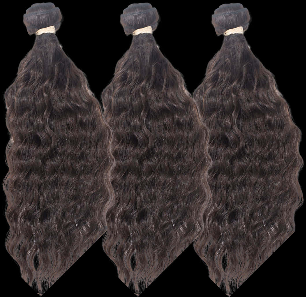 Triple Bundle Wavy Hair Extensions