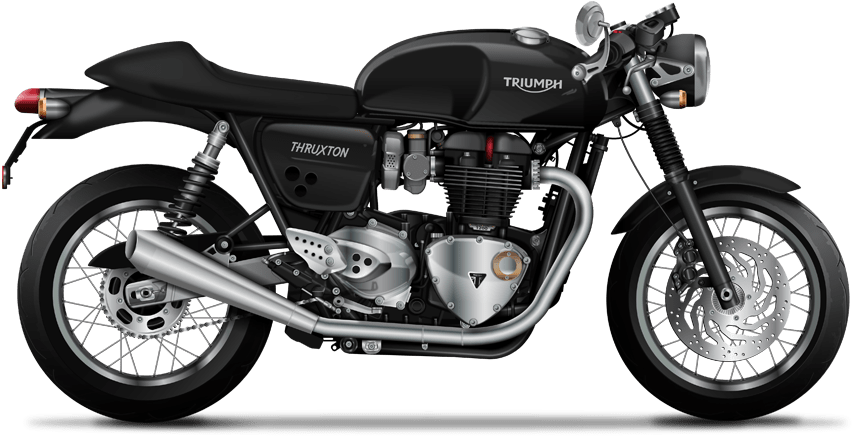 Triumph Thruxton Motorcycle Side View