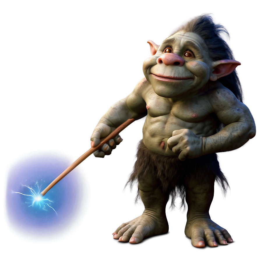 Troll With Magic Wand Png 05232024