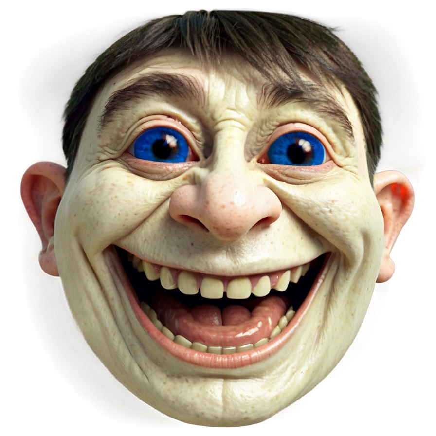 Trollface Facial Expression Png 05232024