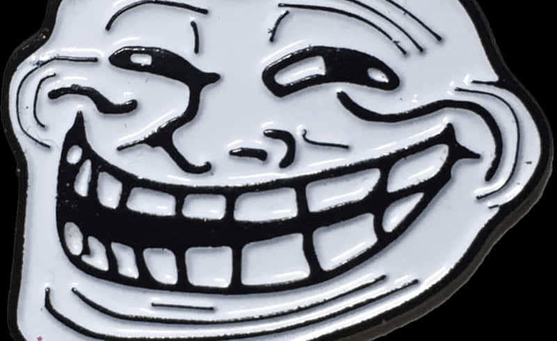 Trollface Meme Closeup