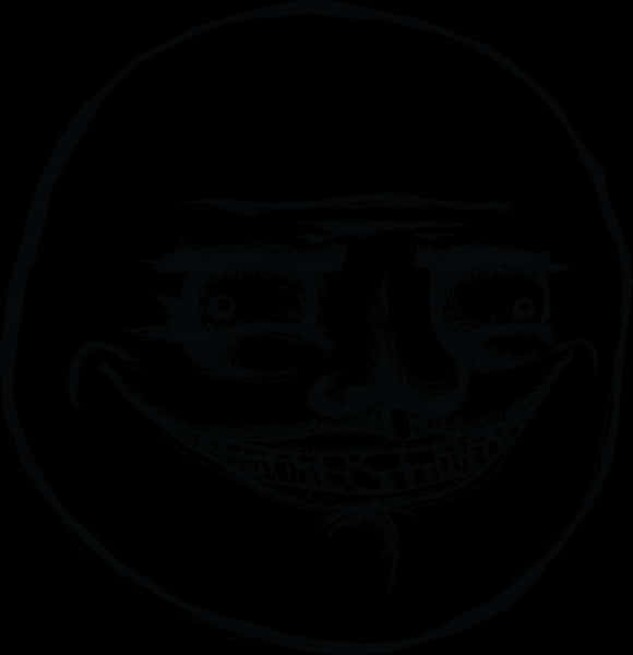 Trollface Meme Dark Version