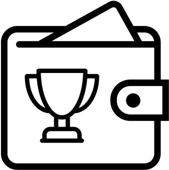 Trophy Wallet Icon PNG with transparent background