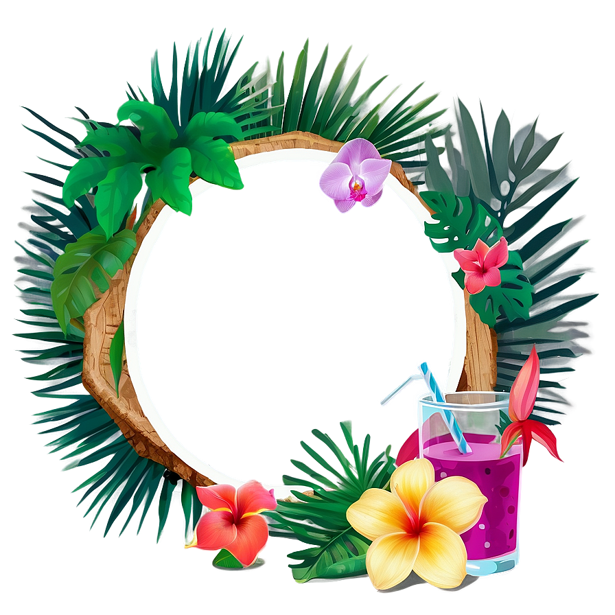 Tropical Adventure Frame Png 24