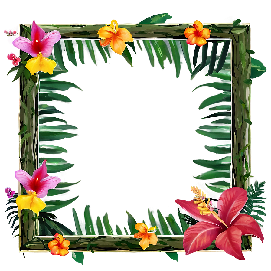 Tropical Adventure Frame Png Ygx85