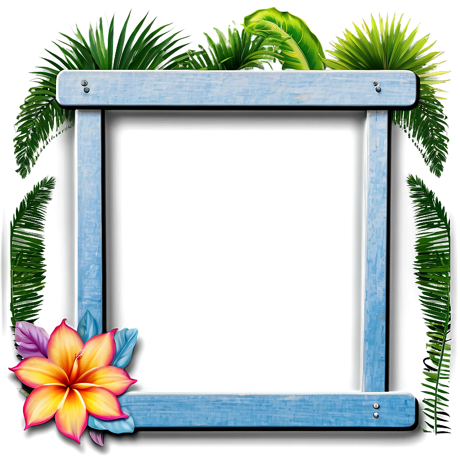 Tropical Beach Frame Png 43