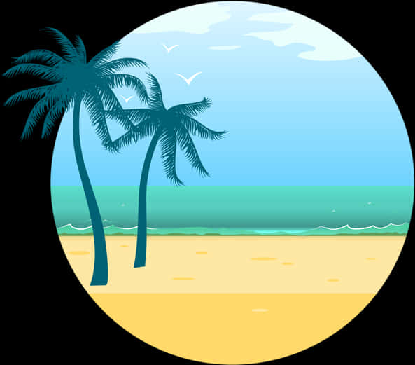 Tropical_ Beach_ View_ Vector