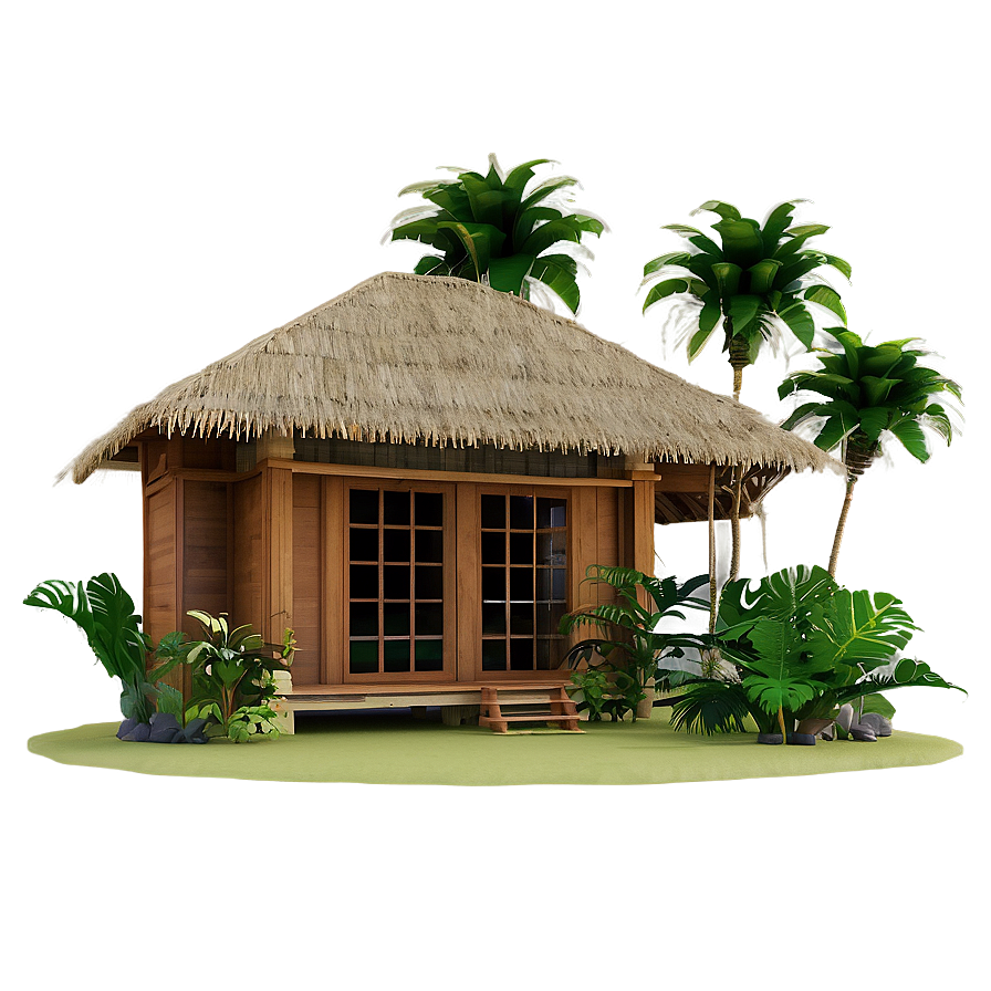 Tropical Bungalow Paradise Png 19