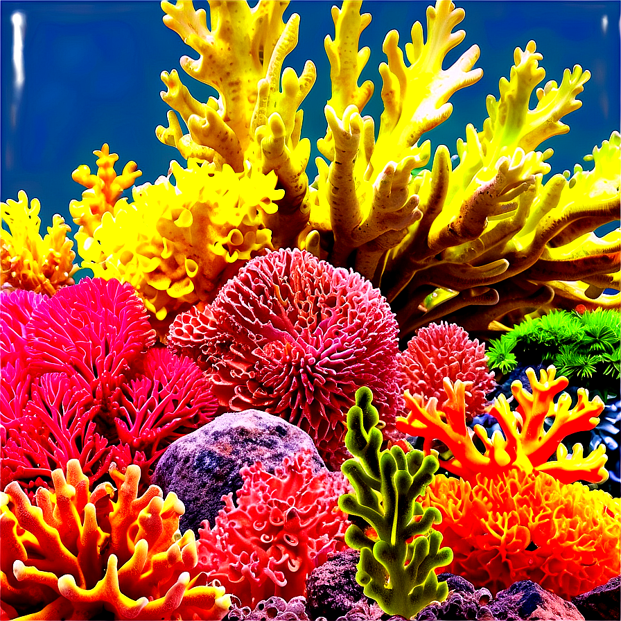 Tropical Coral Garden PNG 05242024 PNG with transparent background