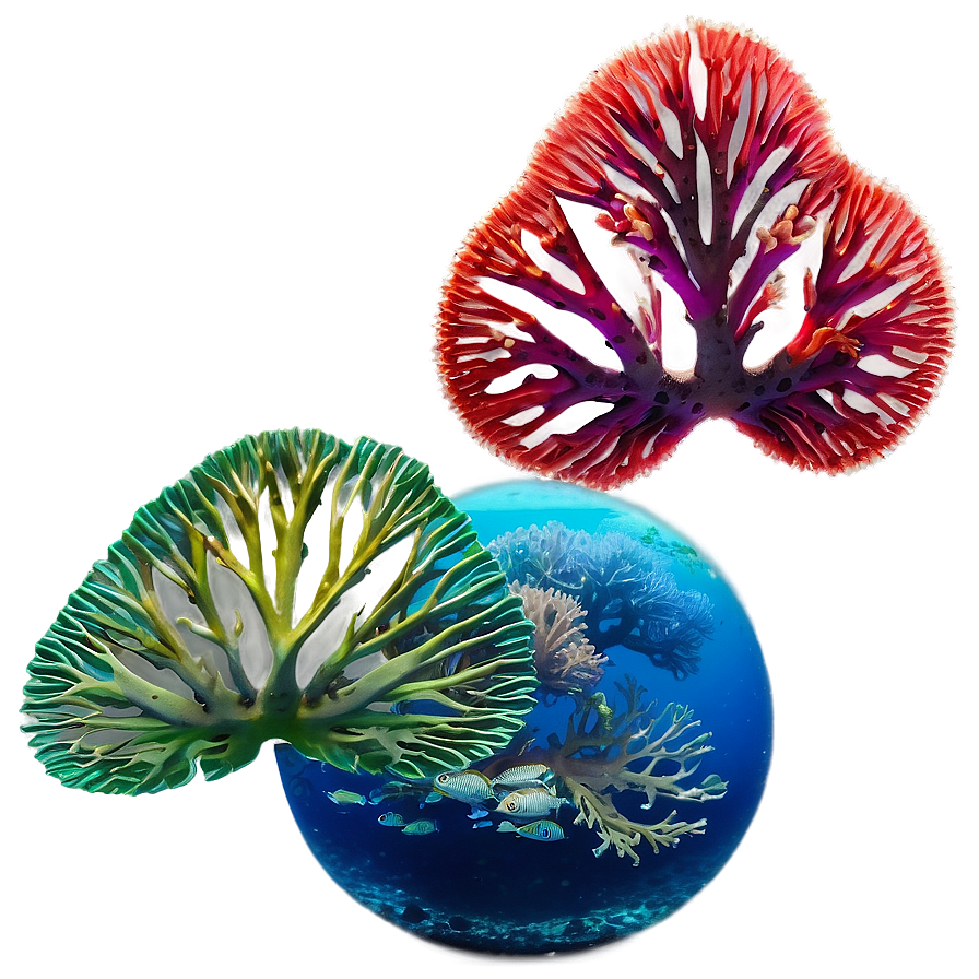 Tropical Coral Garden PNG 05242024 PNG with transparent background