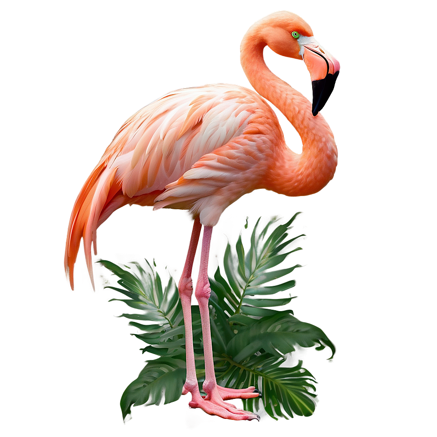 Tropical Flamingo And Palm Trees Png 06272024