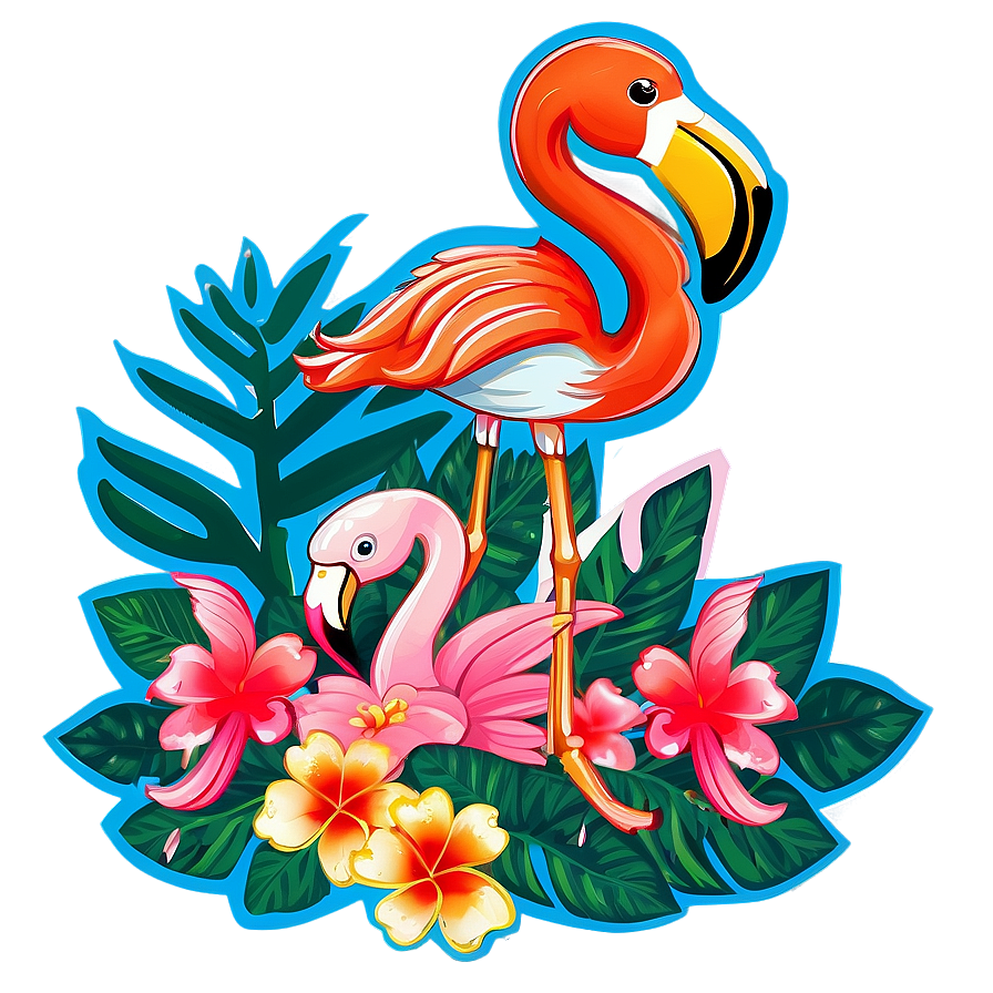 Tropical Flamingo Party Invitation Png 06272024