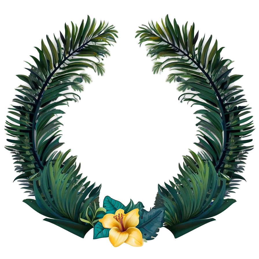 Tropical Flora Frame Png Rkn