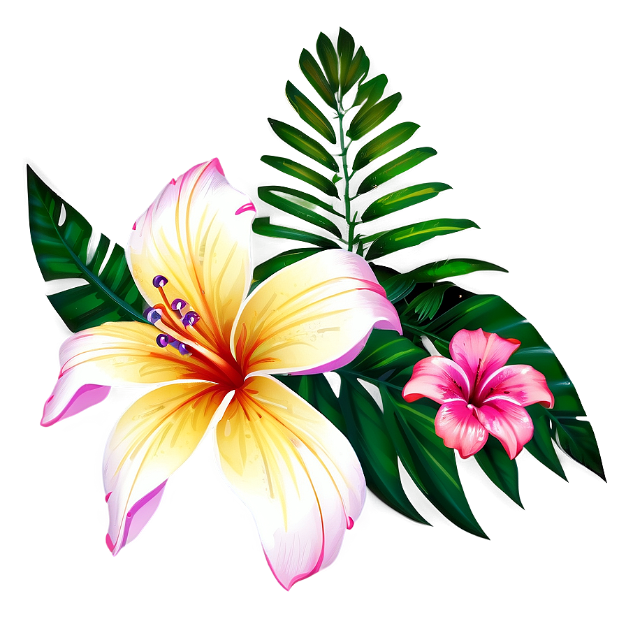 Tropical Flower Clipart Png Rnt