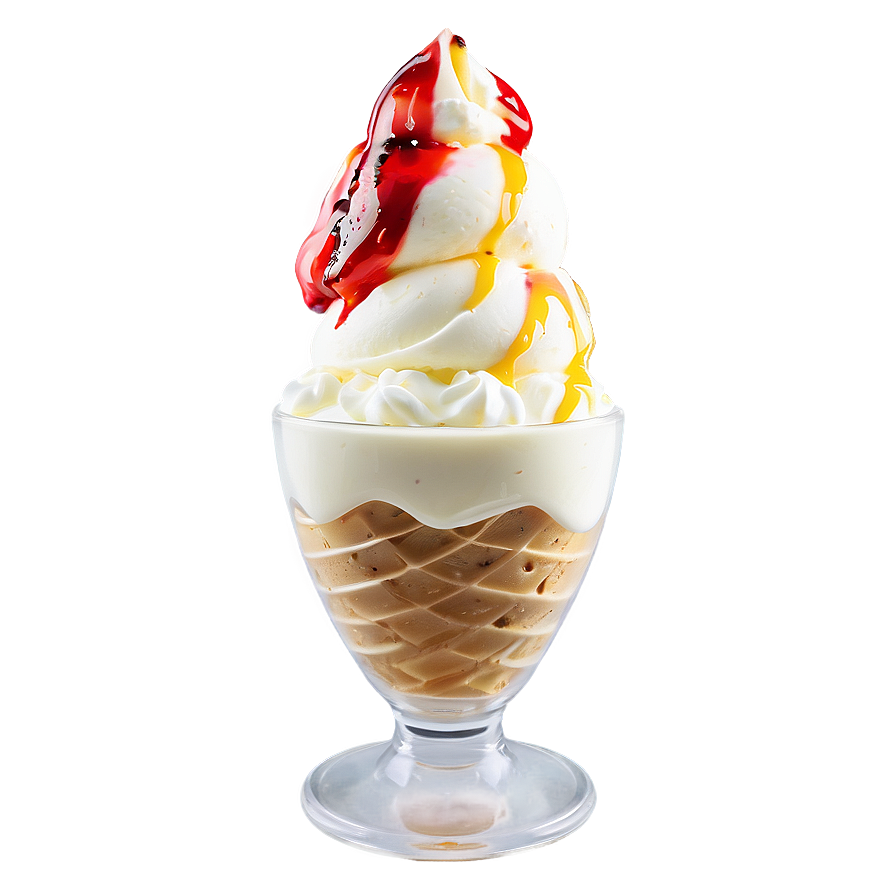 Tropical Fruit Ice Cream Sundae Png Icj82