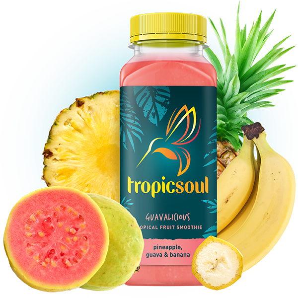 Tropical Fruit Smoothie Guava Pineapple Banana