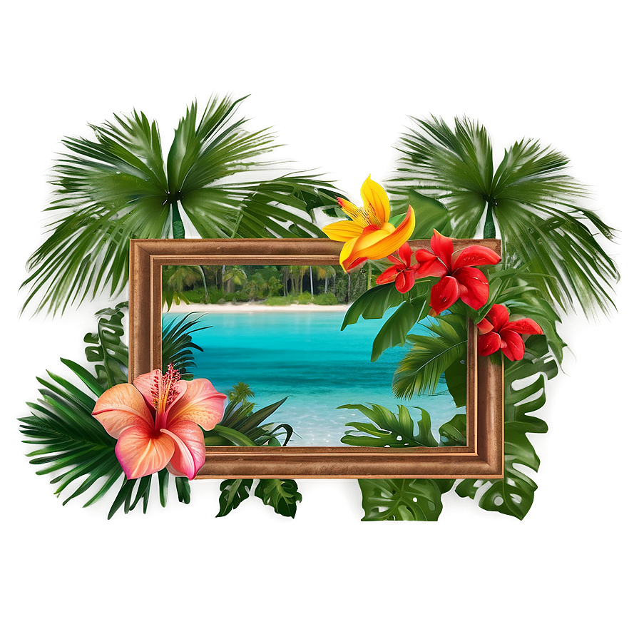 Tropical Getaway Border Png 39