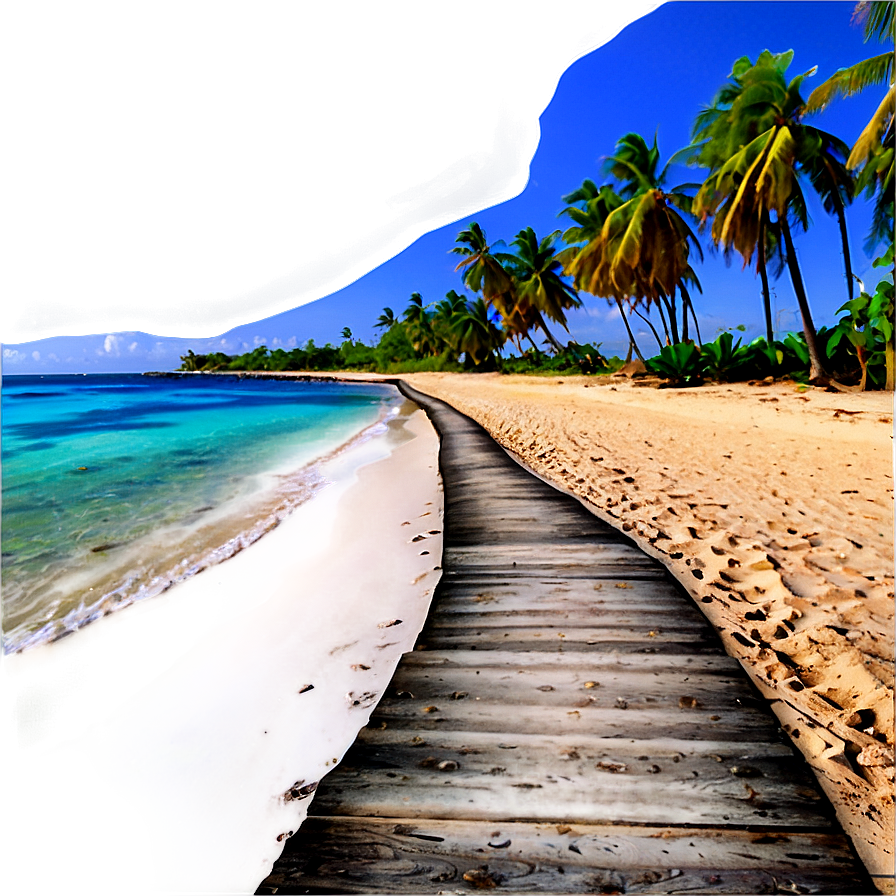 Tropical Island Beach Path PNG mtr97 PNG with transparent background