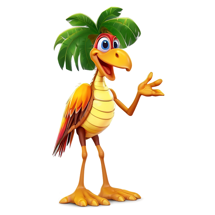 Tropical Island Cartoon Character Png 06122024