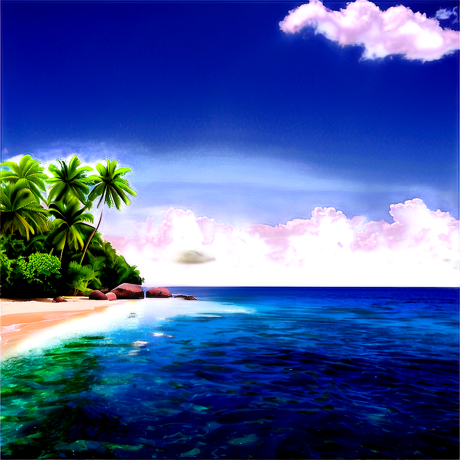 Tropical Island Escape Png Lro69