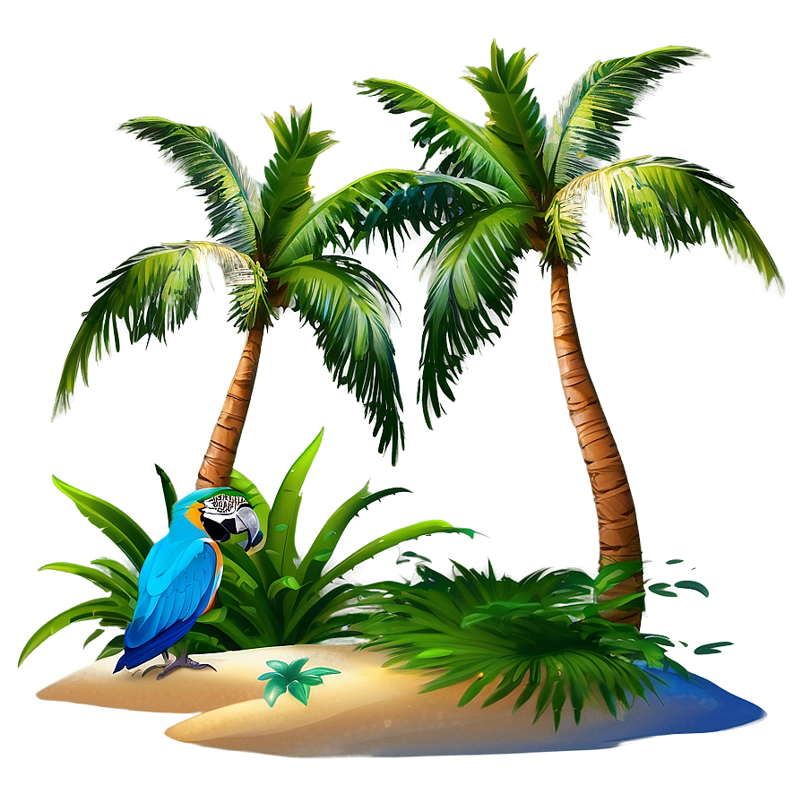 Tropical Island Paradise Landscape Png 59