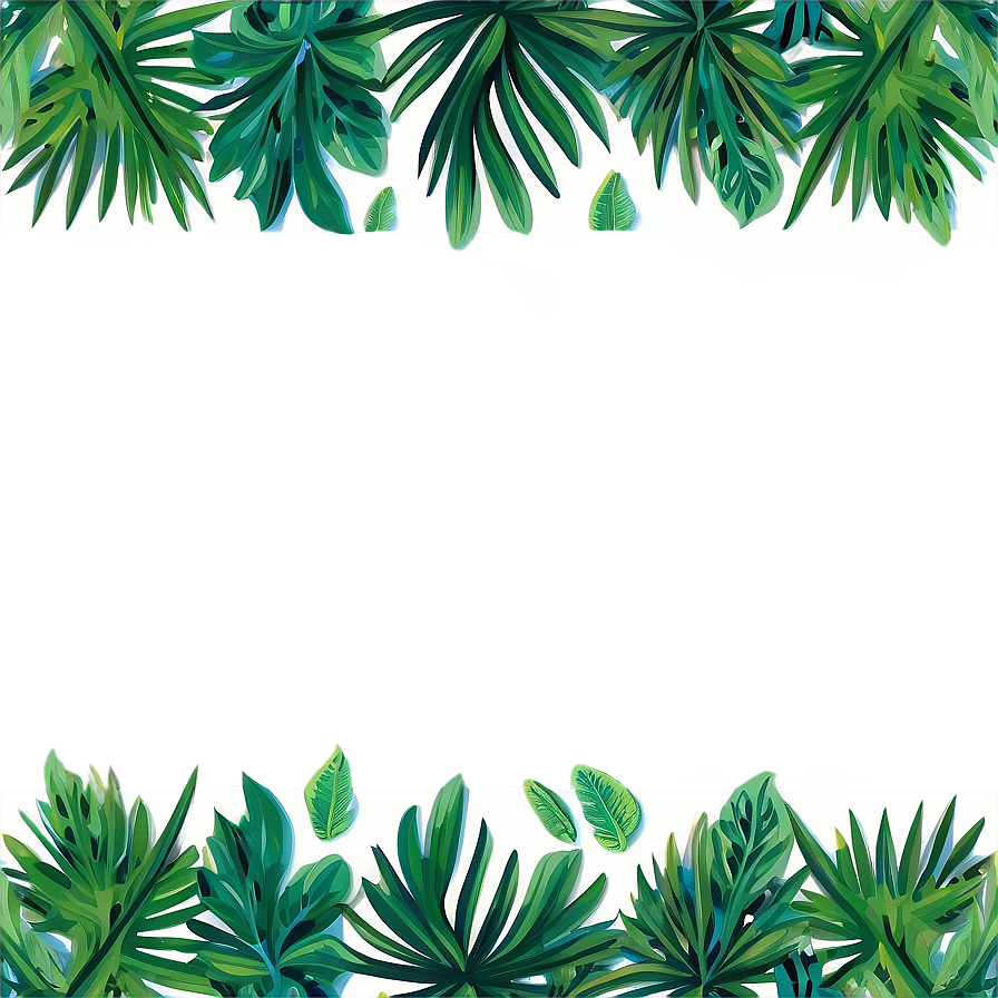 Tropical Leaf Border Png 54