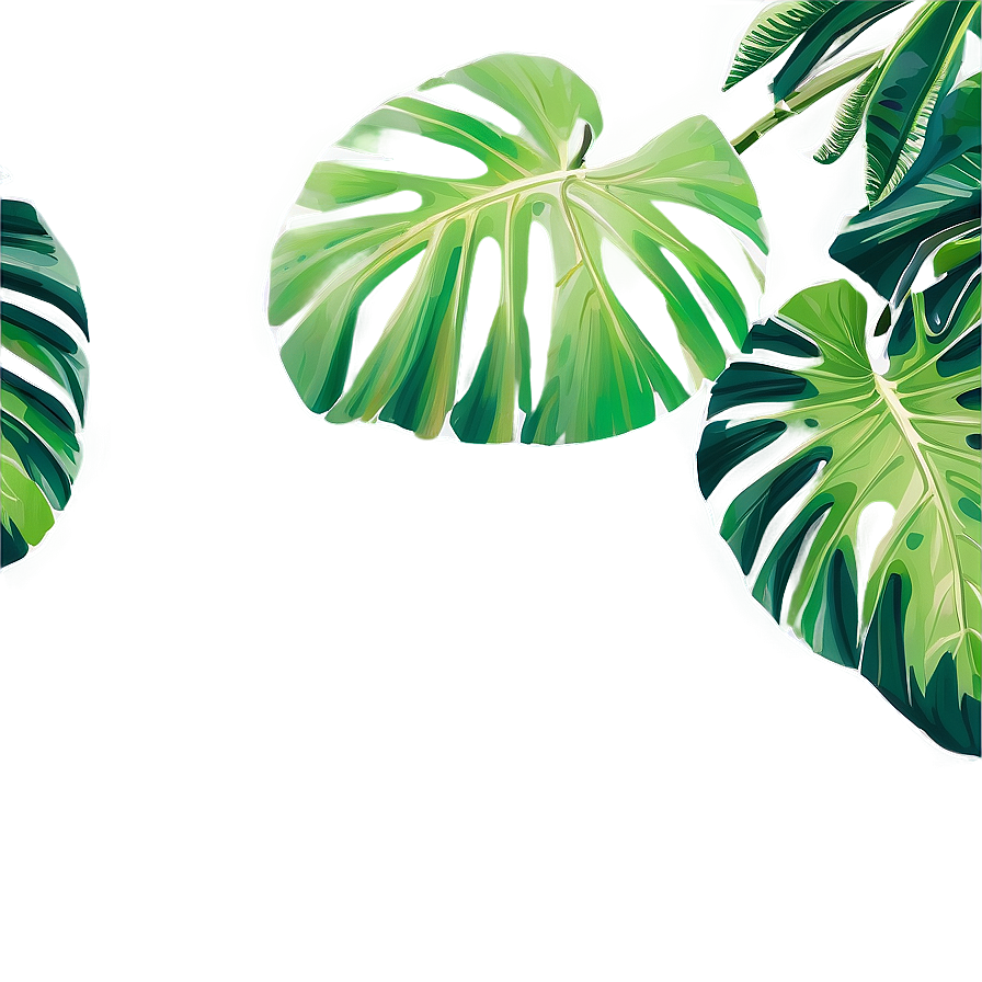 Tropical Leaf Pattern Png 15