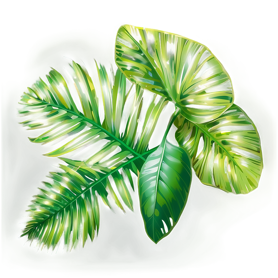 Tropical Leaf Sketch Png Lta