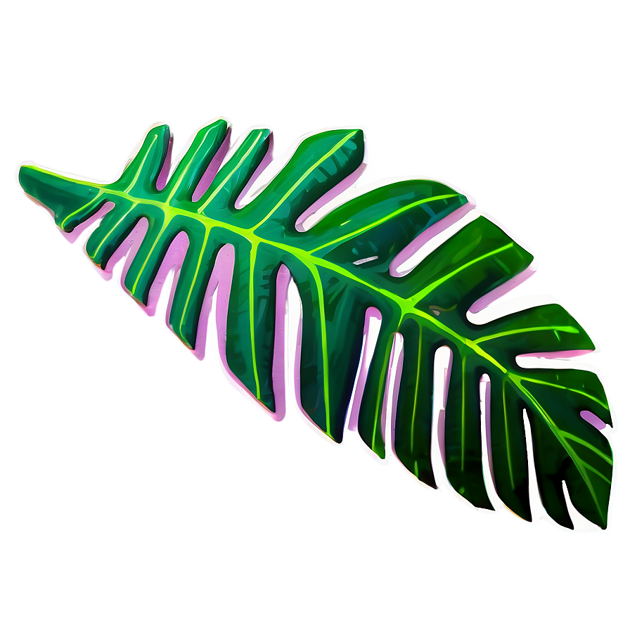 Tropical Leaf Sticker Png 06122024