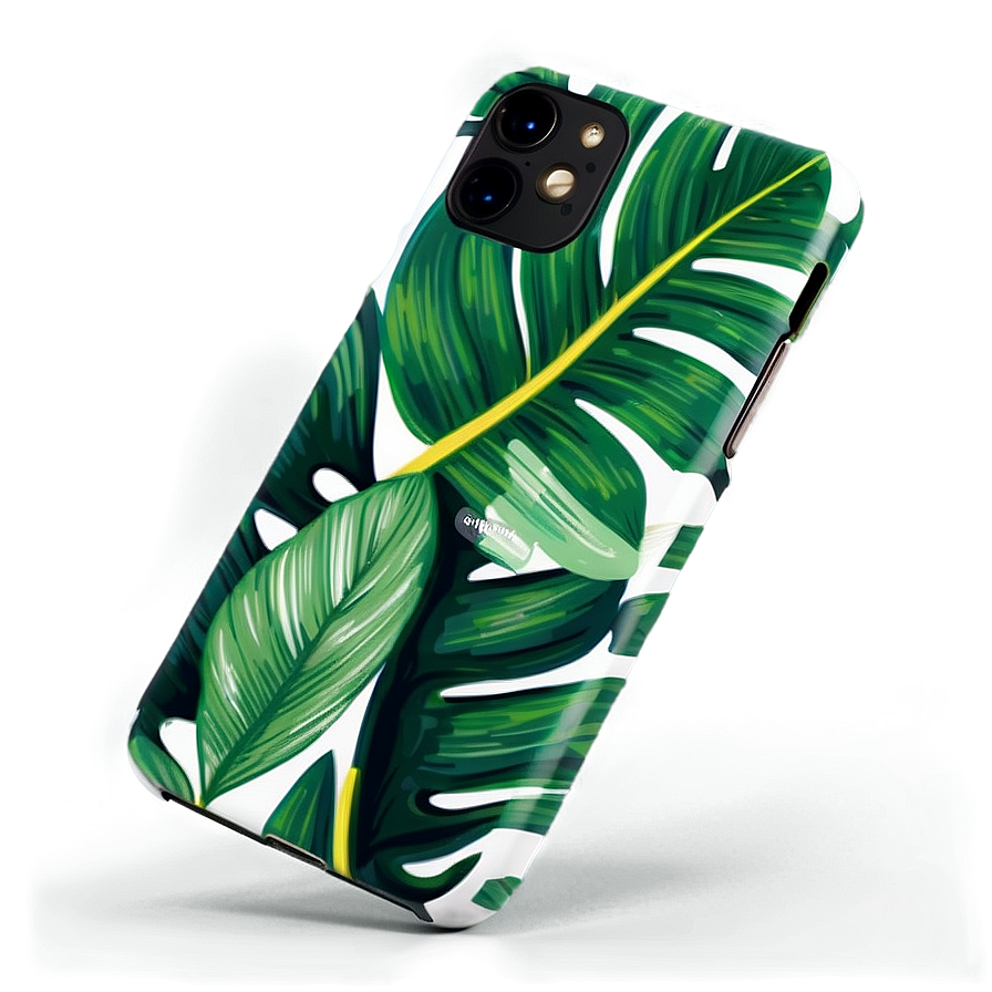 Tropical Leaves Phone Case PNG 32 PNG with transparent background