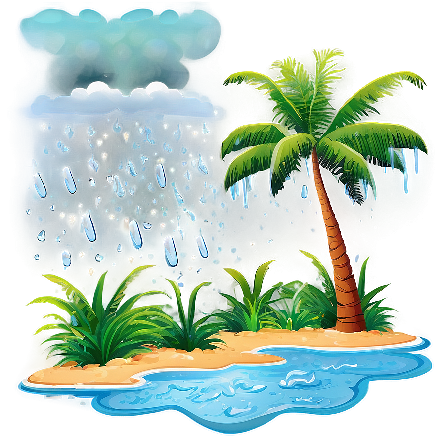 Tropical Monsoon Scene Png 95