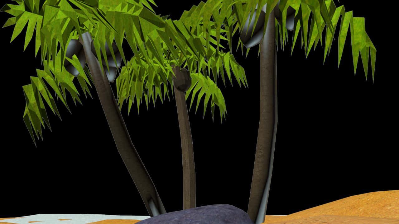 Tropical_ Night_ Coconut_ Trees