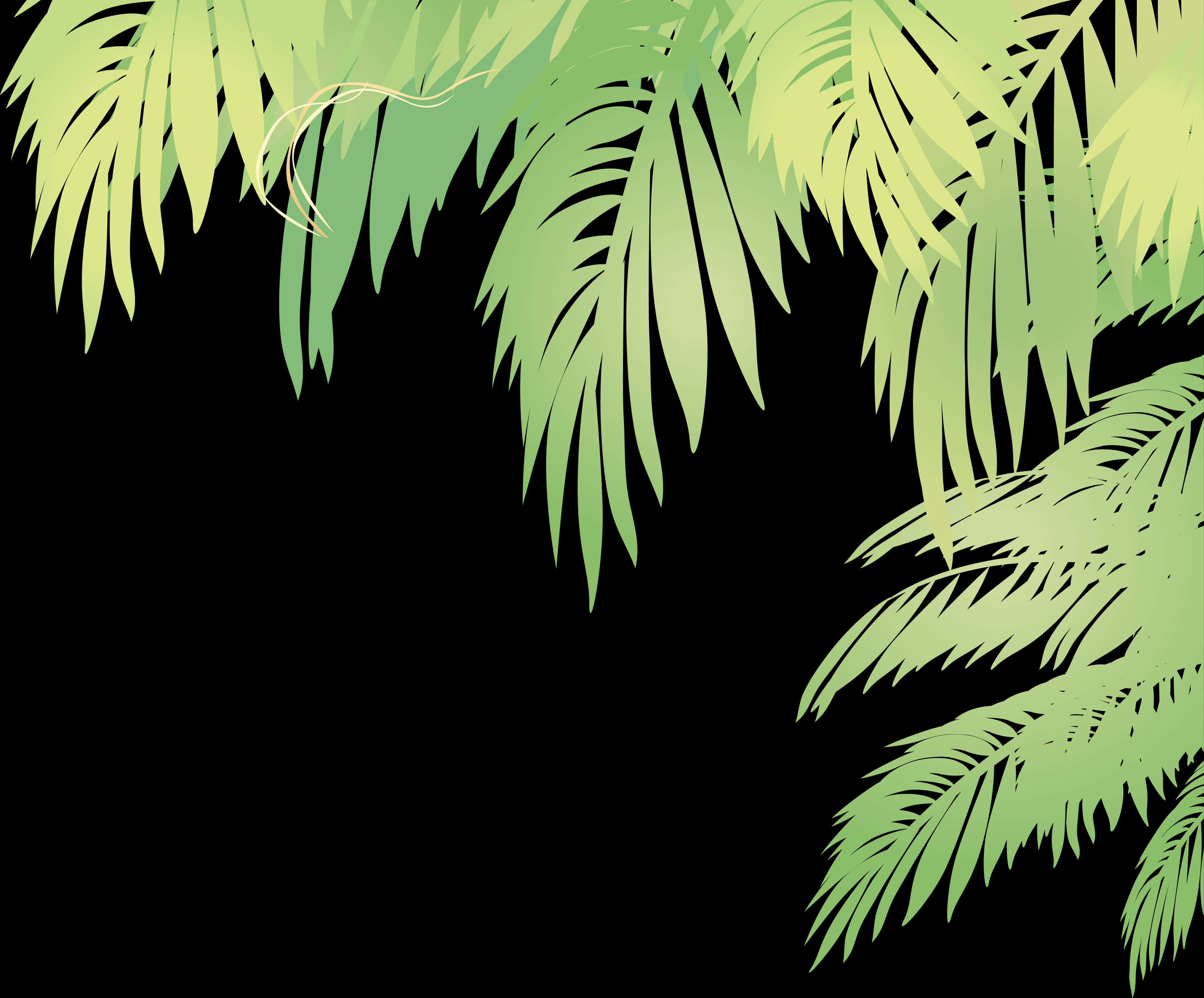 Tropical_ Palm_ Leaves_ Vector_ Background