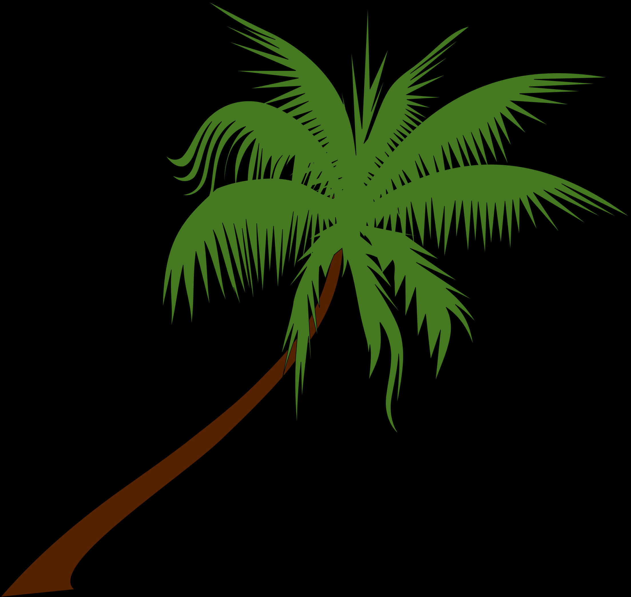 Clipart - Free Palm Tree Graphic, HD Png Download PNG with transparent background