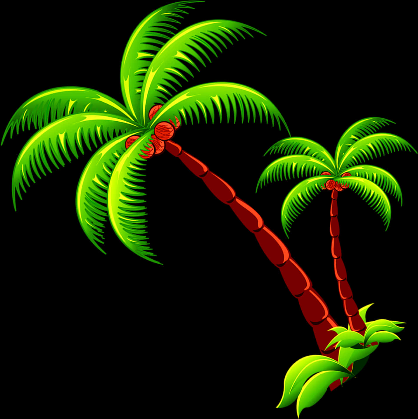 Coconut Tree Branch Free Photo Png Clipart - Coconut Tree Clipart Png, Transparent Png PNG with transparent background
